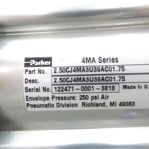 PARKER 2.50CJ4MA3U39AC01.75 250PSI NSNP