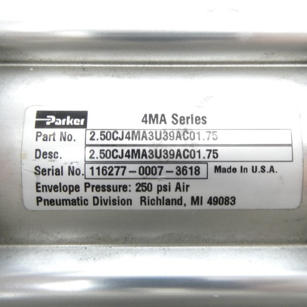 PARKER 2.50CJ4MA3U39AC01.75 250PSI UNMP