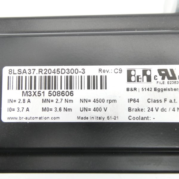 B&R 8LSA37.R2045D300-3 400V 2.8/3.7A NSNP
