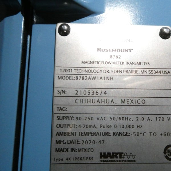 ROSEMOUNT 8782AW1A1NH 90-250VAC 2A NSNP