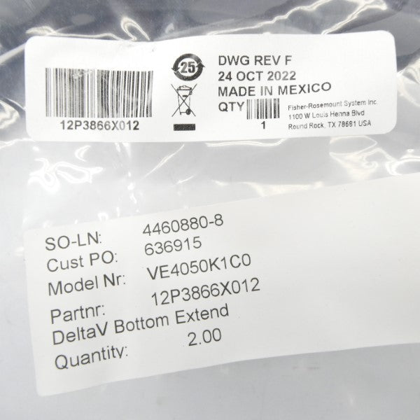 FISHER ROSEMOUNT 12P3866X012 VE4050K1C0 NSMP