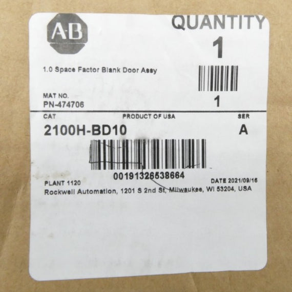 ALLEN BRADLEY 2100H-BD10 SER. A (BR/WH) NSMP