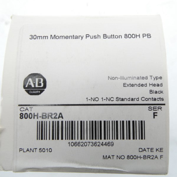 ALLEN BRADLEY 800H-BR2A SER. F (WH) NSFS