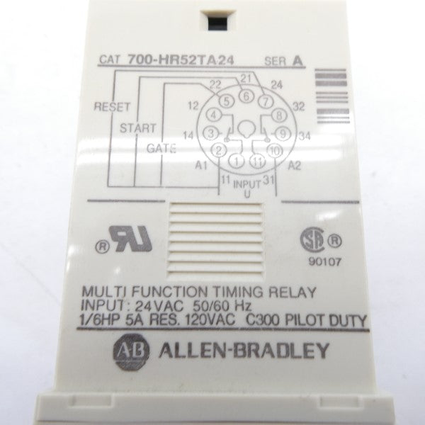 ALLEN BRADLEY 700-HR52TA24 SER. A 24VAC 5A (BK/YL) NSMP