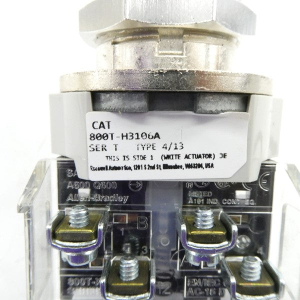 ALLEN BRADLEY 800T-H3106A SER. T (WH) NSMP