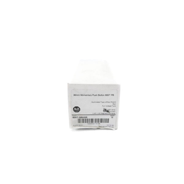 ALLEN BRADLEY 800T-QBH2R SER. U 12-130VAC/DC (WH) NSFS