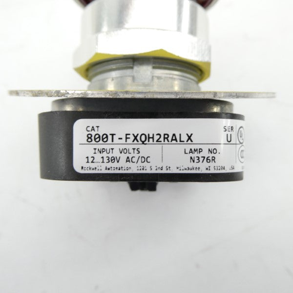 ALLEN BRADLEY 800T-FXQH2RALX SER. U 12-120VAC/DC UNMP