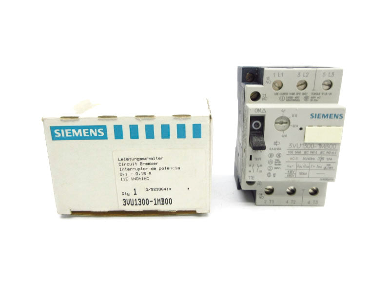 SIEMENS 3VU1300-1MB00 600VAC 0.1-0.16A NSMP