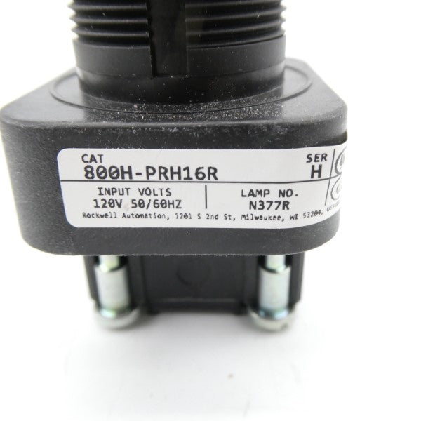 ALLEN BRADLEY 800H-PRH16R SER. H 120VAC (WH) NSMP