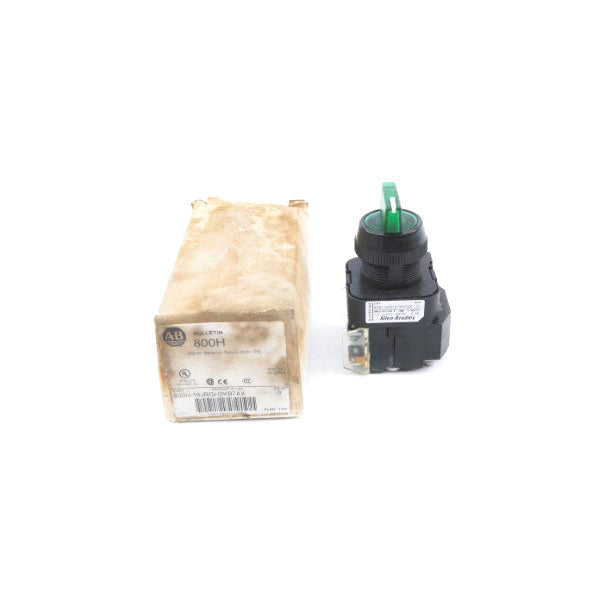 ALLEN BRADLEY 800H-16JRGH2KB7AX SER. G 120V (WH) NSMP