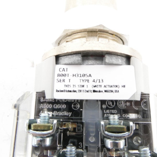 ALLEN BRADLEY 800T-H3105A SER. T NSMP