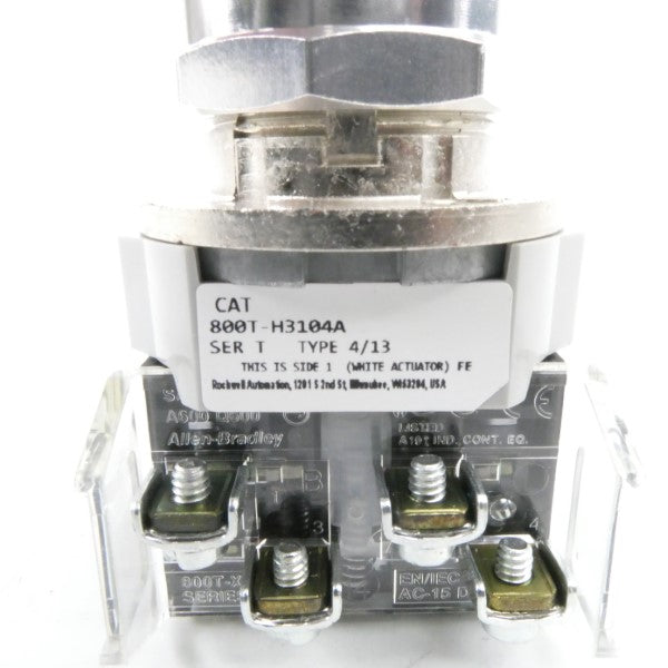 ALLEN BRADLEY 800T-H3104A SER. T (WH) NSMP