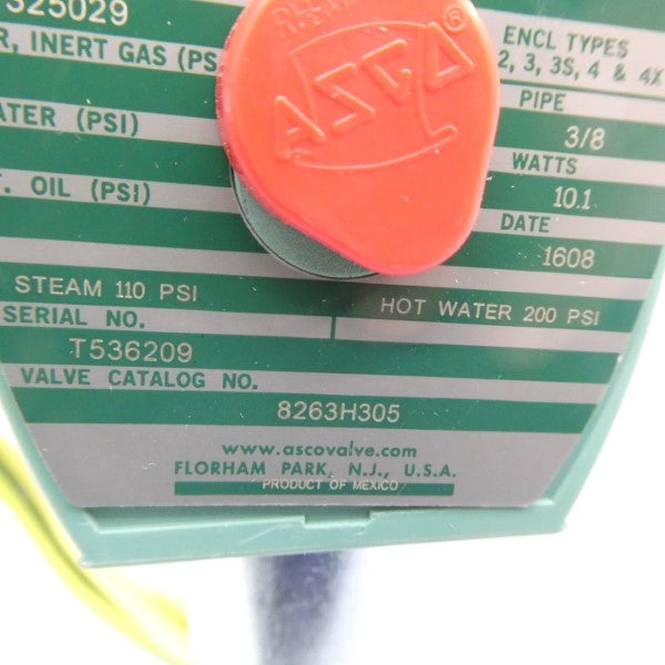 ASCO 8263H305 110/120V 110PSI 3/8" NSMP