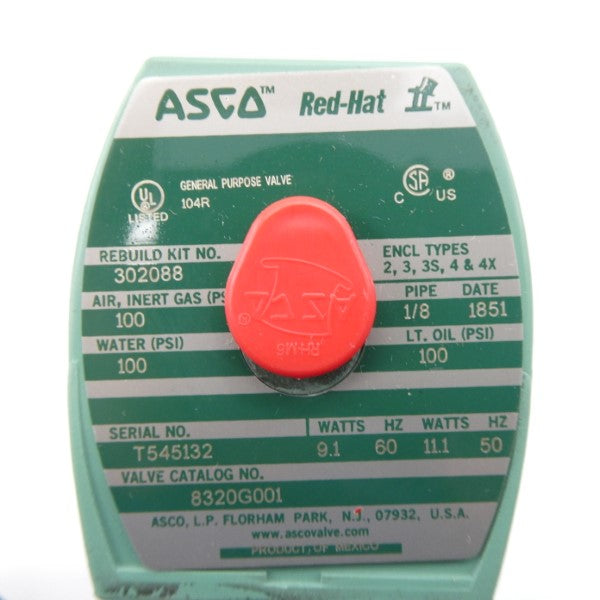 ASCO 8320G001 24V 100PSI 1/8" NSMP