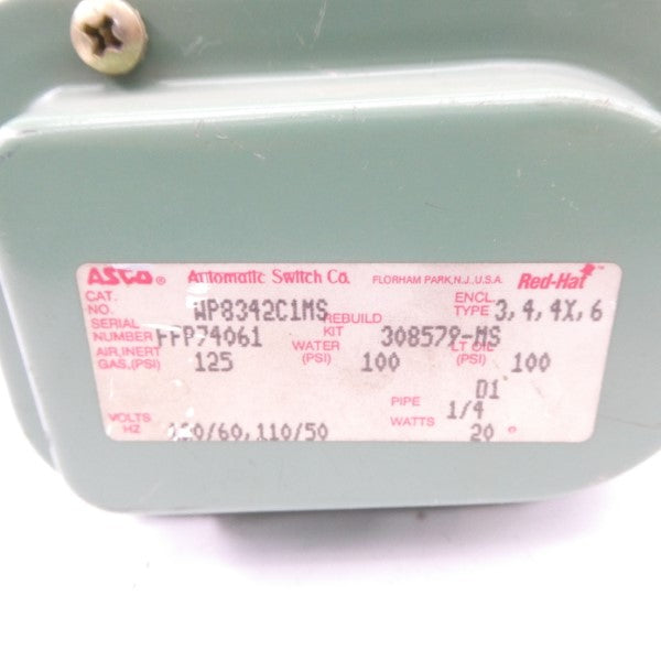 ASCO WP8342C1MS 110/120V 100PSI 1/4" NSNP