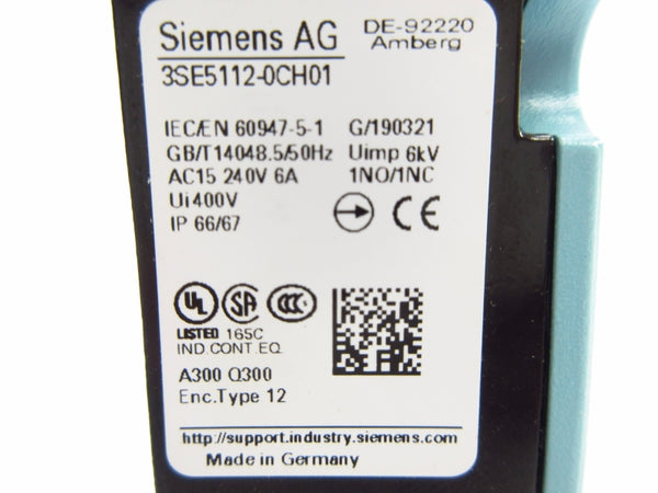 SIEMENS 3SE5112-0CH01 400V 6A NSMP