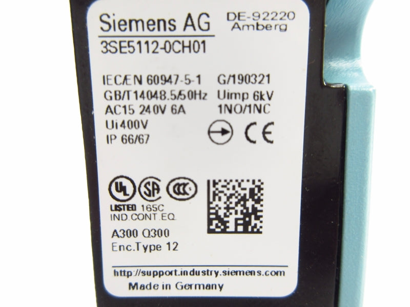 SIEMENS 3SE5112-0CH01 400V 6A NSMP