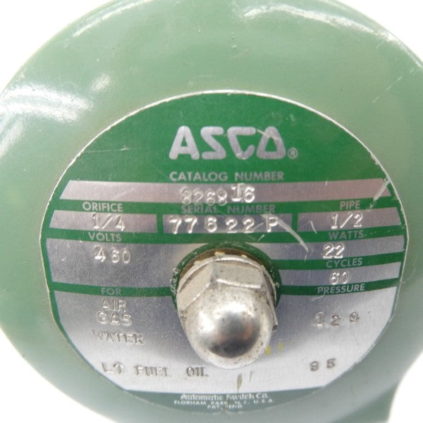 ASCO 826816 460V 120PSI 1/4" NSNP