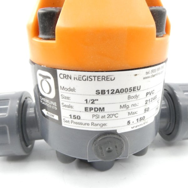 CHEMLINE PLASTICS SB12A005EU 150PSI 1/2" NSNP