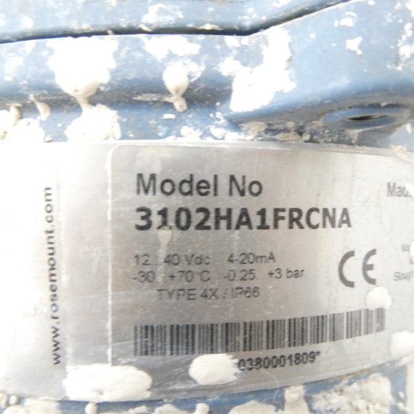 ROSEMOUNT 3102HA1FRCNA 12-40VDC UNMP