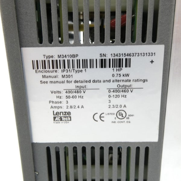 LENZE M3410BP 400/480V 2.4/2.8A NSNP