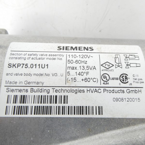 SIEMENS SKP75.011U1 110-120V NSMP