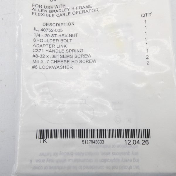 ALLEN BRADLEY 5117A43G03 NSMP