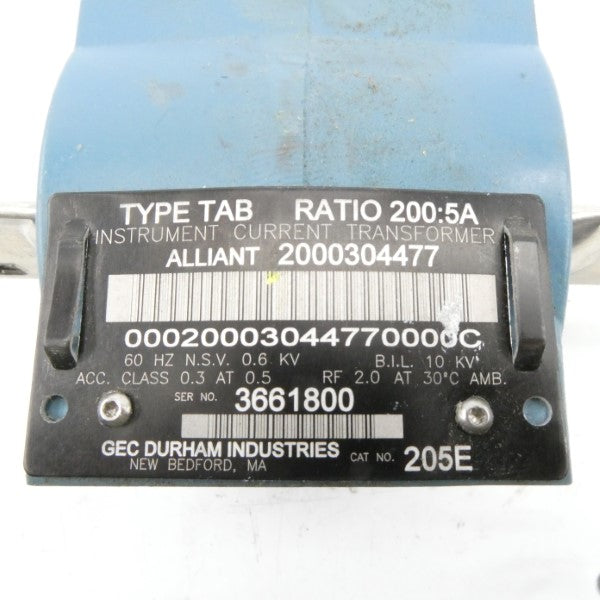 GEC DURHAM INDUSTRIES 205E NSNP