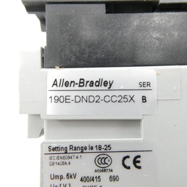 ALLEN BRADLEY 190E-DND2-CC25X SER. B 110/120V NSMP