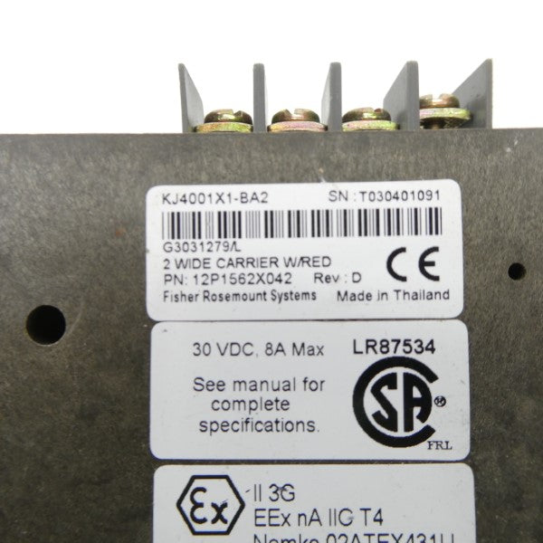 FISHER ROSEMOUNT KJ4001X1-BA2 12P1562X042 30VDC 8A NSNP