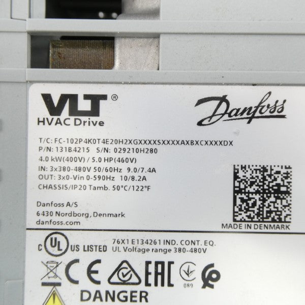 DANFOSS 131B4215 380-480V 7.4-9A UNMP