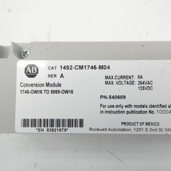 ALLEN BRADLEY 1492-CM1746-M04 SER. A 264VAC 8A NSMP
