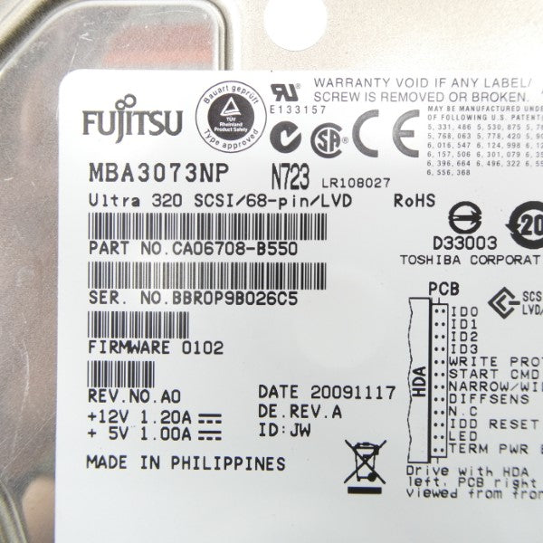 FUJITSU MBA3073NP CA06708-B550 NSNP