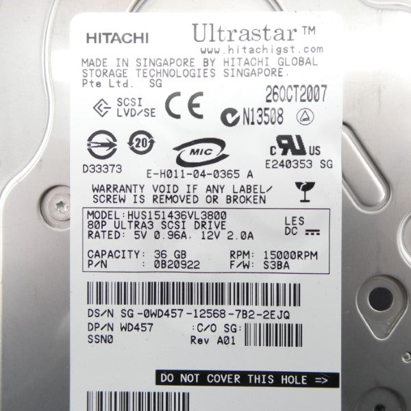 HITACHI HUS151436VL3800 12V 2A NSNP
