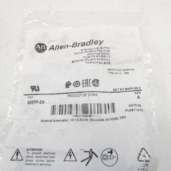 ALLEN BRADLEY 800FP-E9 SER. A NSMP