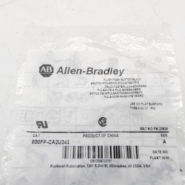 ALLEN BRADLEY 800FP-CA2U243 SER. A NSMP
