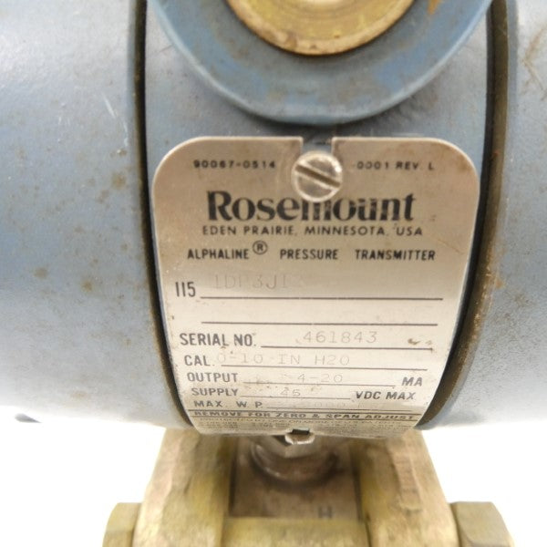 ROSEMOUNT 1151DP3J12 45VDC 2000PSI UNMP