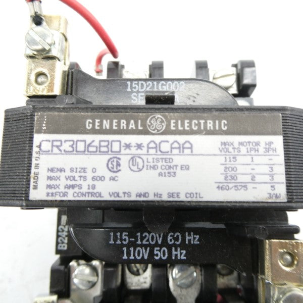 GENERAL ELECTRIC CR306B002ACAA 110/115-120V 18A NSMP