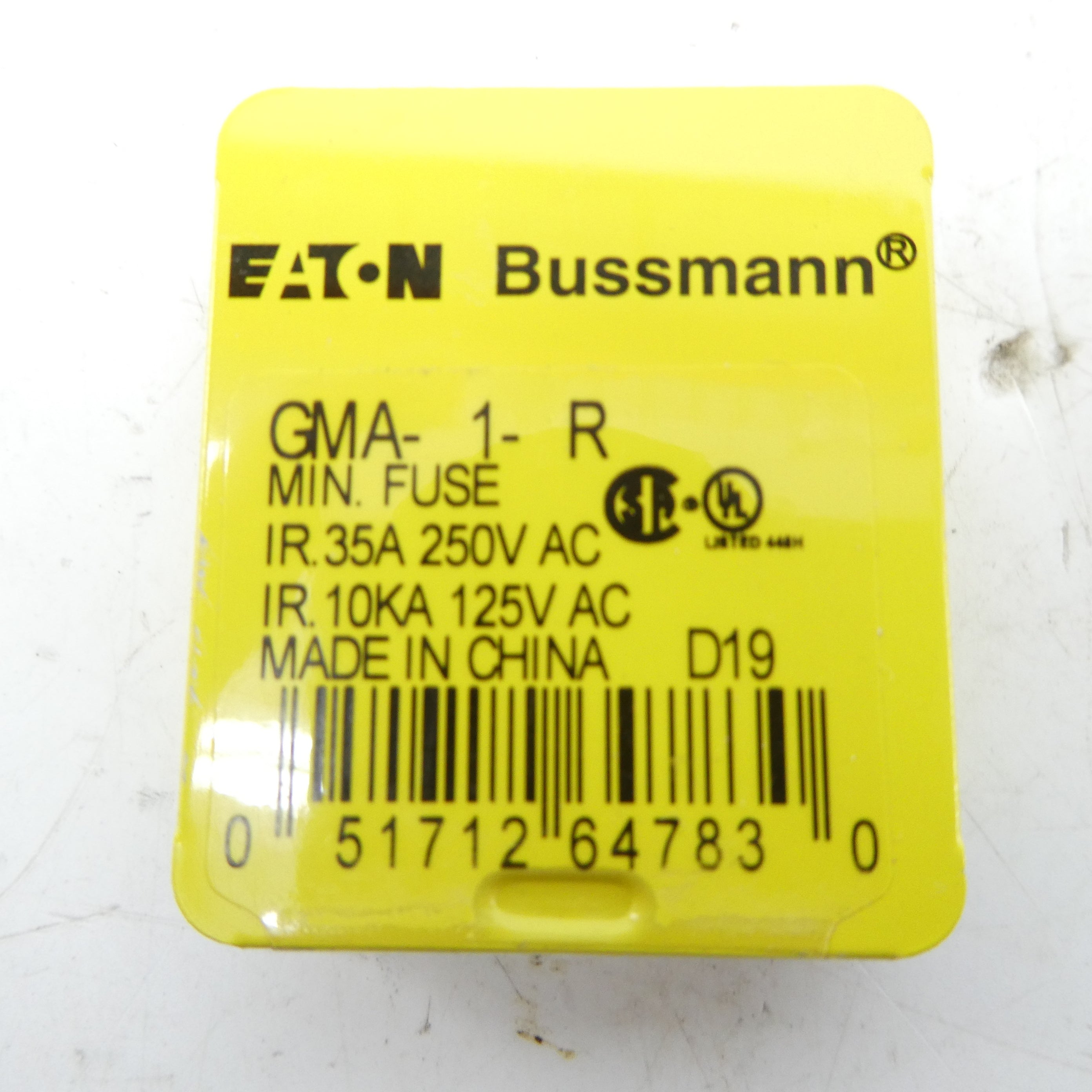 BUSSMANN GMA-1-R 250VAC 35A (PKG OF 10) NSMP