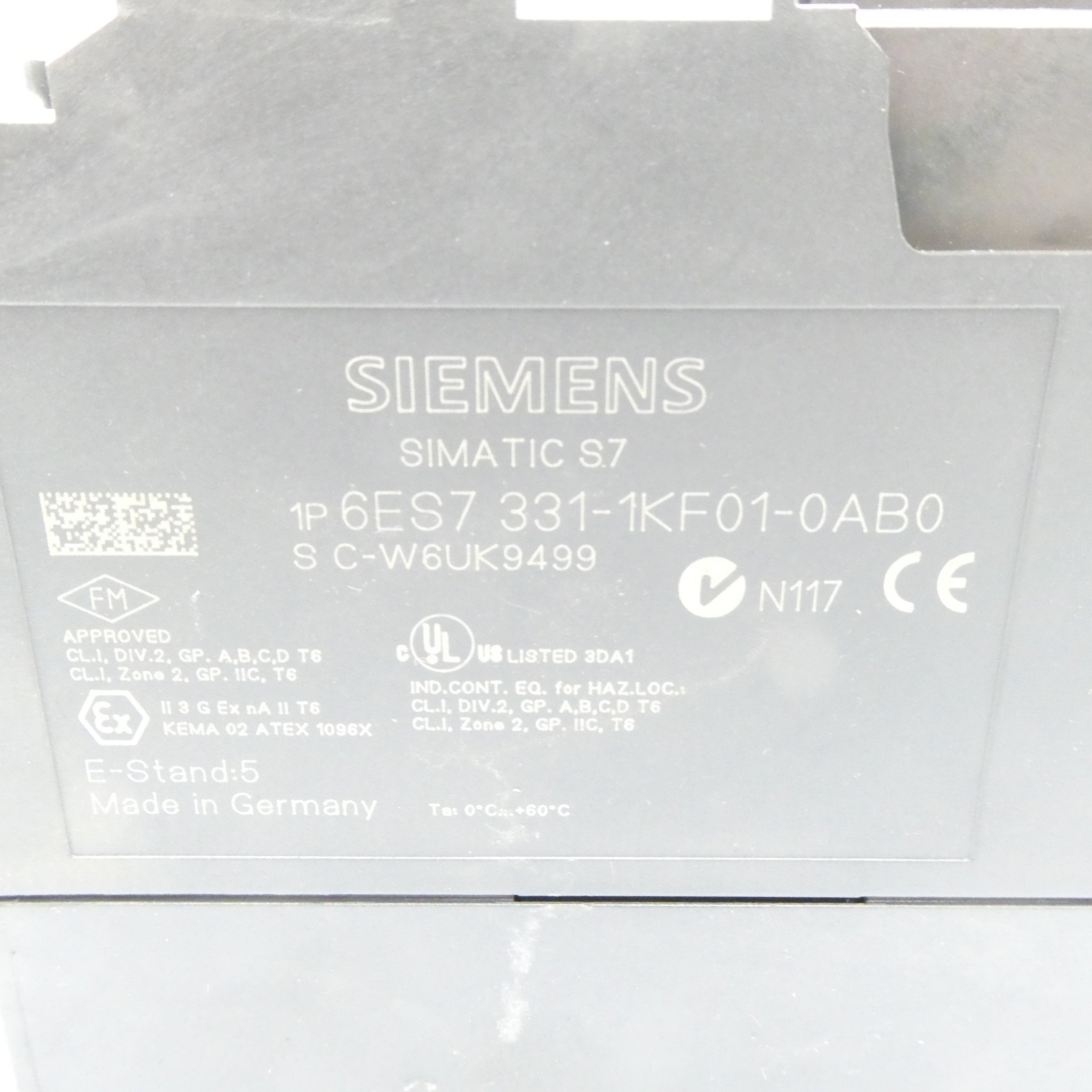 SIEMENS 6ES7331-1KF01-0AB0 NSNP