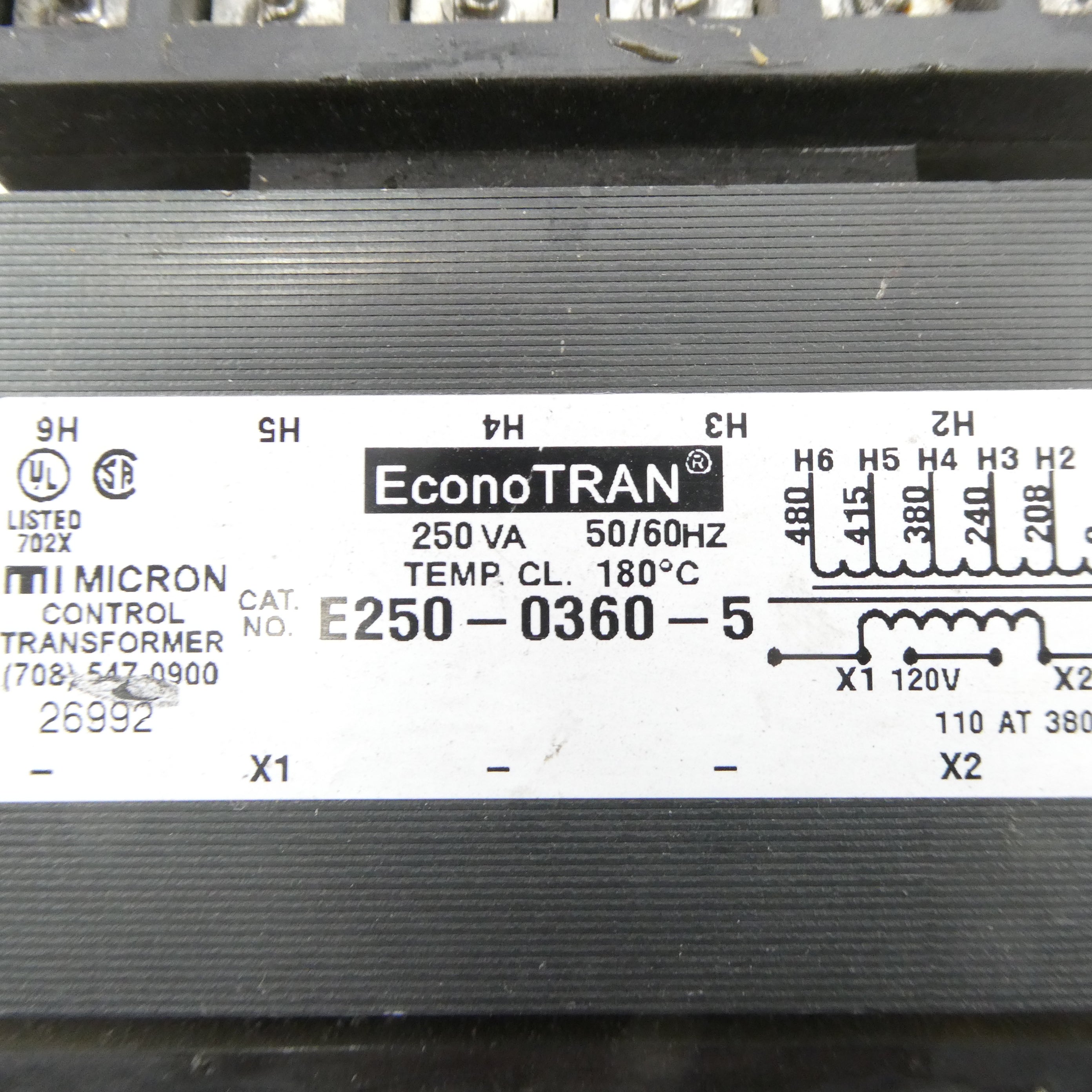 ECONOTRAN E250-0360-5 480VAC UNMP