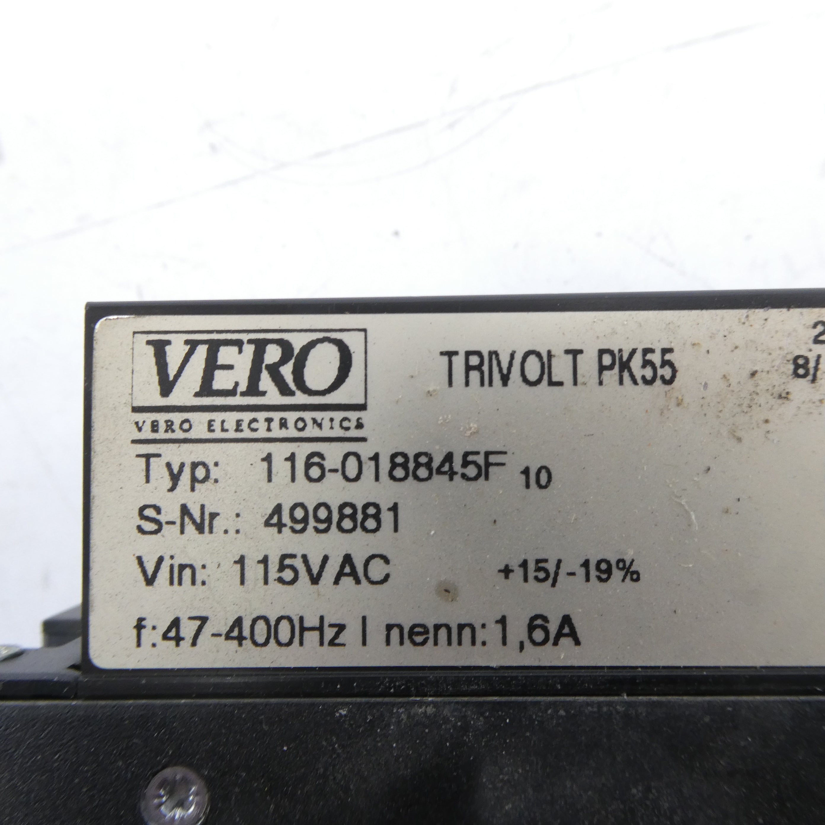VERO 116-018845F 115VAC UNMP