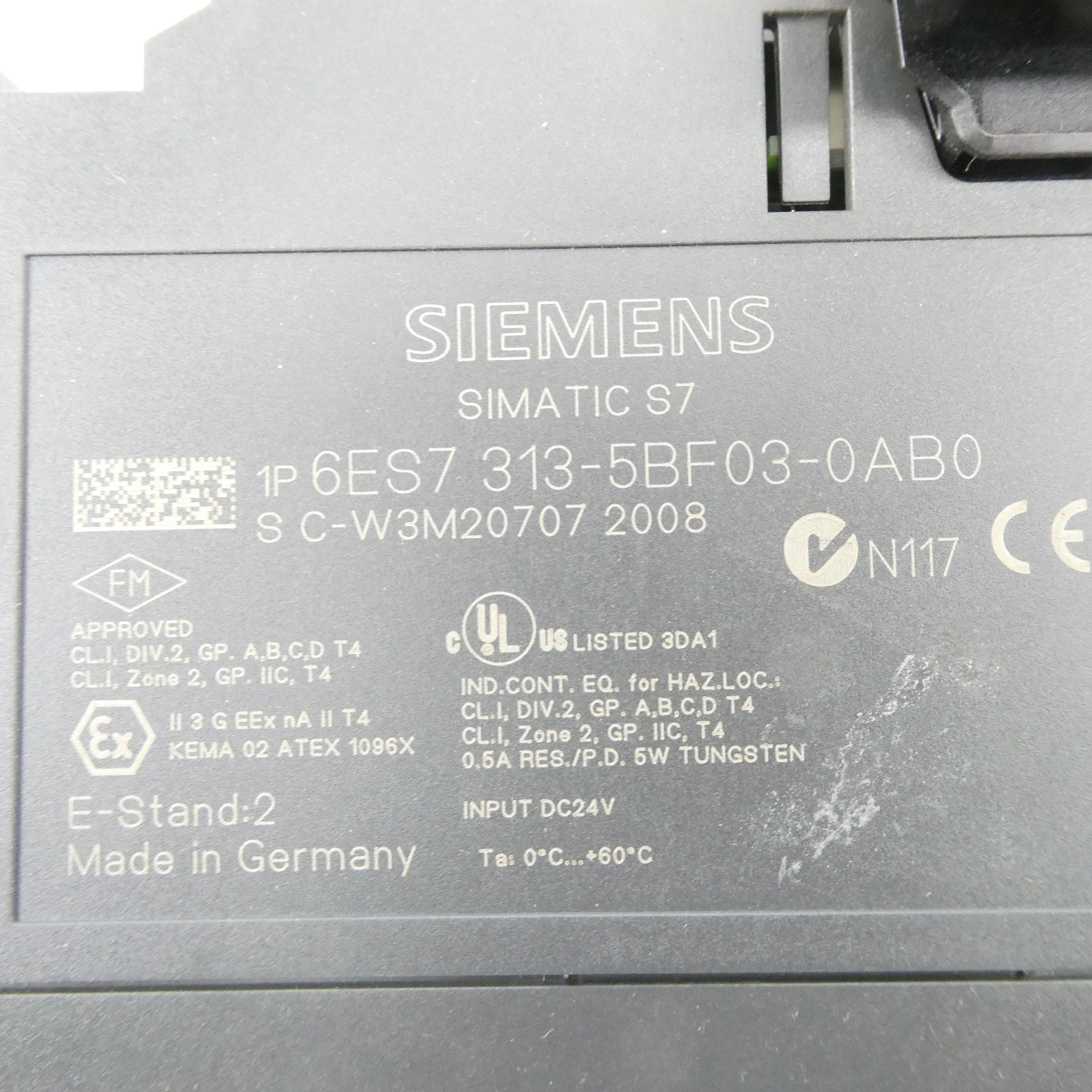 SIEMENS 6ES7313-5BF03-0AB0 24VDC NSNP