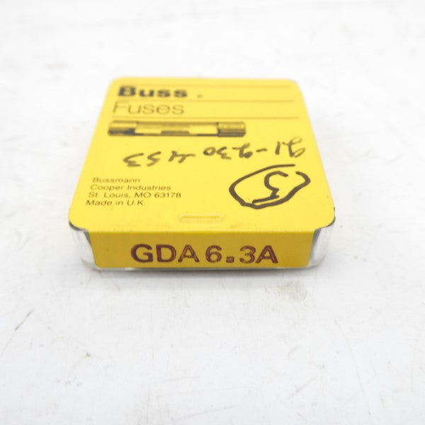 BUSSMANN GDA6.3A 6.3A (PKG OF 5) NSMP