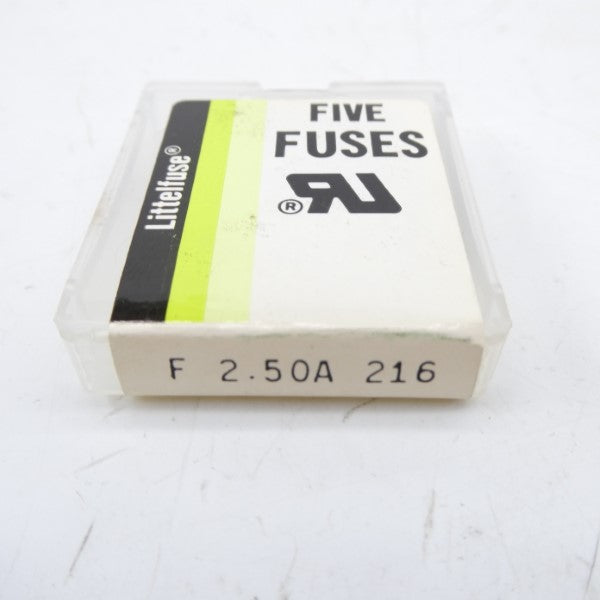LITTELFUSE F2.50A216 2.50A (PKG OF 5) NSMP