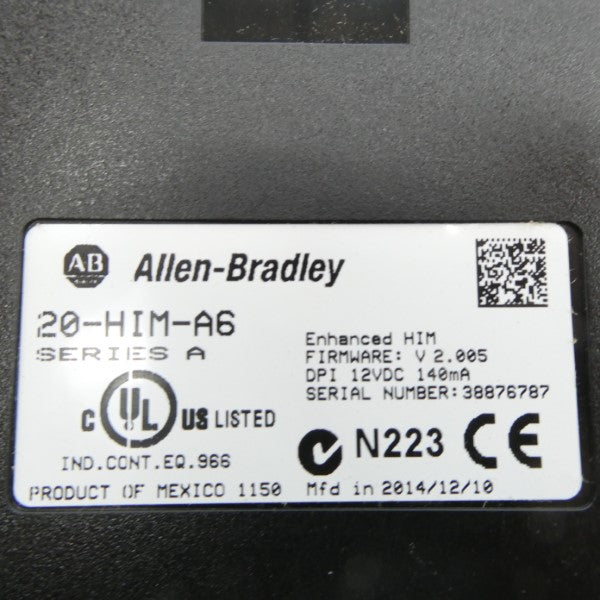 ALLEN BRADLEY 20-HIM-A6 SER. A F/W V2.005 12VDC NSMP
