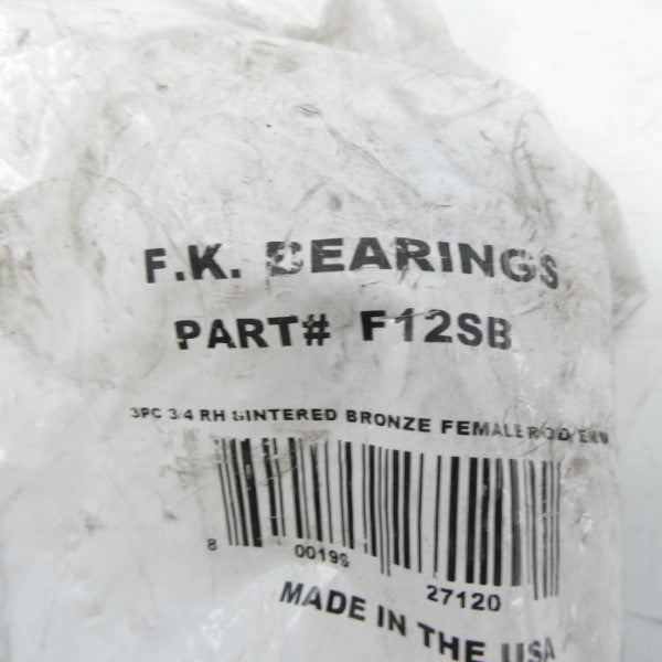 F.K. BEARING F12SB NSMP