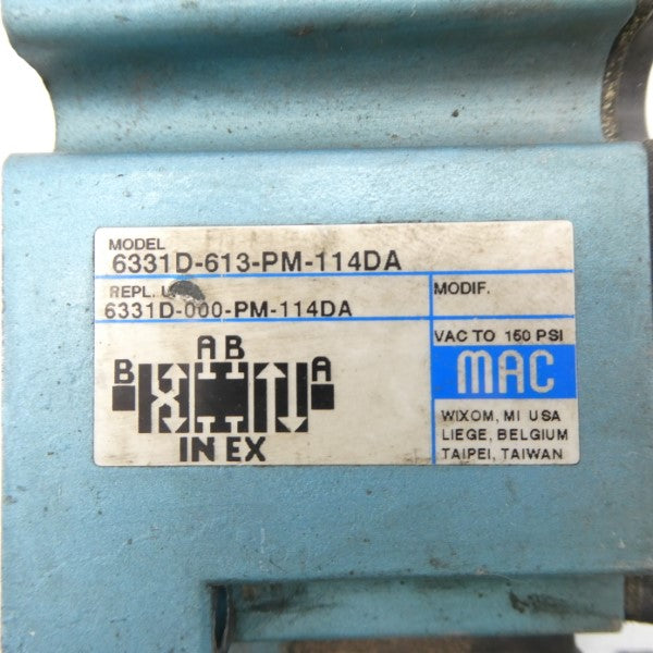 MAC 6331D-000-PM-114DA 110/120V 150PSI UNMP