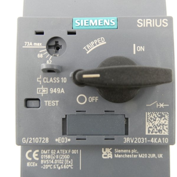 SIEMENS 3RV2031-4KA10 62-73A NSMP