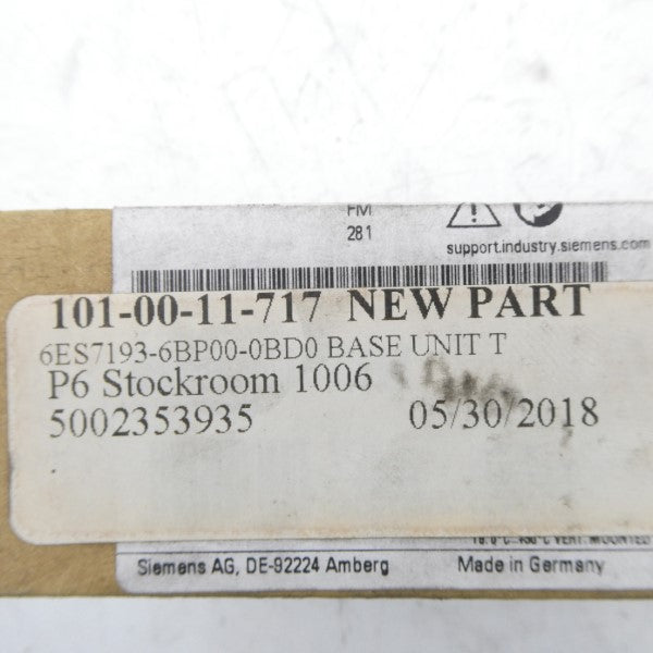 SIEMENS 6ES7193-6BP00-0BD0 NSFS